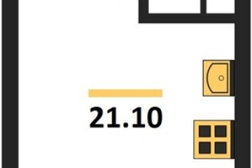 Фото №1: Студия 21 м² - Краснодар, мкр. Догма Парк, 
