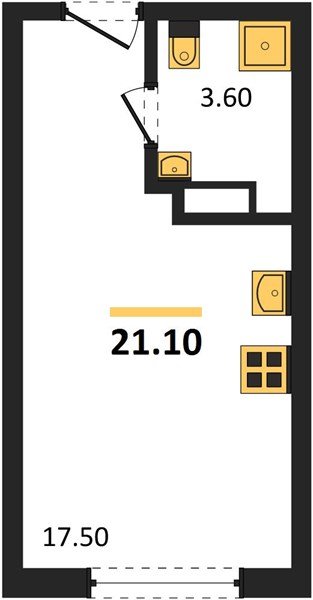 Фото №1: Студия 21 м² - Краснодар, Прикубанский внутригородской округ, мкр. Догма Парк