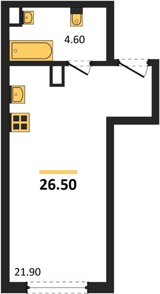 Фото №1: Студия 26 м² - Краснодар, Прикубанский внутригородской округ, мкр. Догма Парк