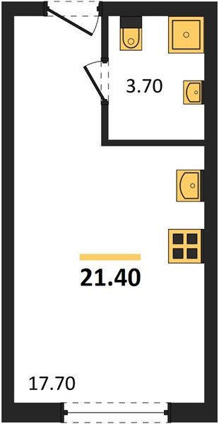 Фото №1: Студия 21 м² - Краснодар, Прикубанский внутригородской округ, мкр. Догма Парк