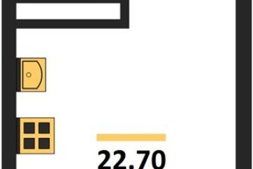 Фото №1: Студия 22 м² - Краснодар, мкр. Догма Парк, 