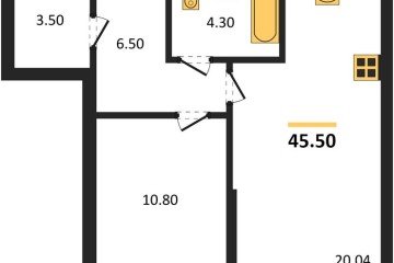 Фото №1: 1-комнатная квартира 45 м² - Краснодар, мкр. Догма Парк, 