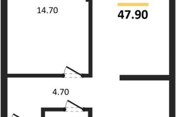 Фото №1: 1-комнатная квартира 47 м² - Краснодар, мкр. Догма Парк, 