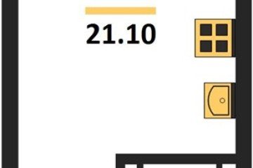 Фото №1: Студия 21 м² - Краснодар, мкр. Догма Парк, 