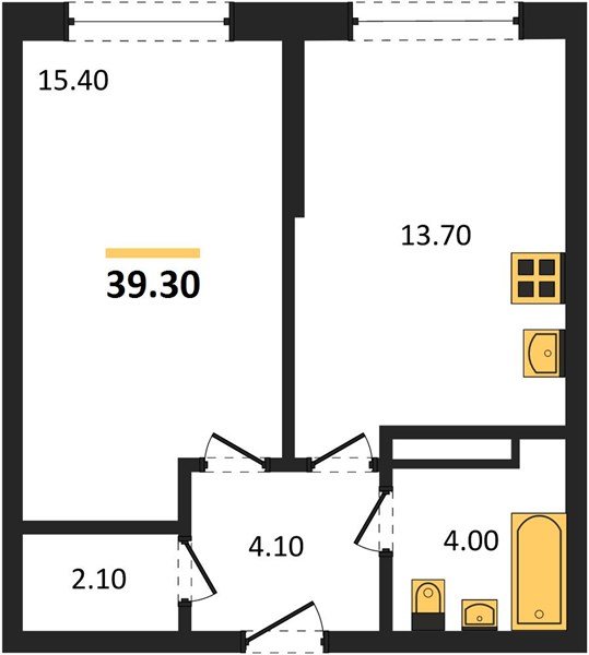 Фото №1: 1-комнатная квартира 39 м² - Краснодар, Догма Парк, мкр. Прикубанский внутригородской округ