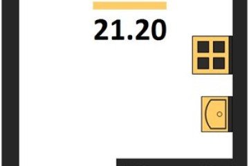 Фото №1: Студия 21 м² - Краснодар, мкр. Прикубанский внутригородской округ, 