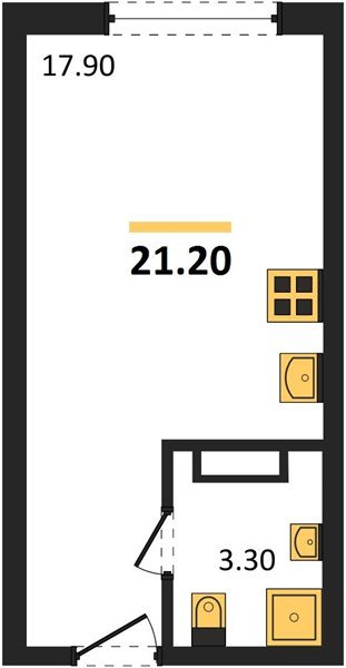 Фото №1: Студия 21 м² - Краснодар, Догма Парк, 