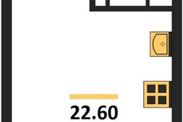Фото №1: Студия 22 м² - Краснодар, мкр. Прикубанский внутригородской округ, 