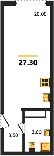 Фото №1: Студия 27 м² - Краснодар, Догма Парк, мкр. Прикубанский внутригородской округ