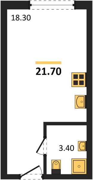 Фото №1: Студия 21 м² - Краснодар, Догма Парк, мкр. Прикубанский внутригородской округ