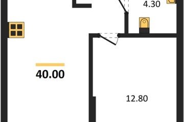 Фото №1: 1-комнатная квартира 40 м² - Краснодар, мкр. Прикубанский внутригородской округ, 