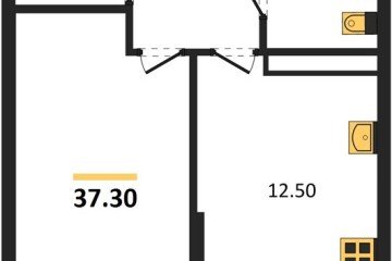 Фото №1: 1-комнатная квартира 37 м² - Краснодар, мкр. Прикубанский внутригородской округ, 