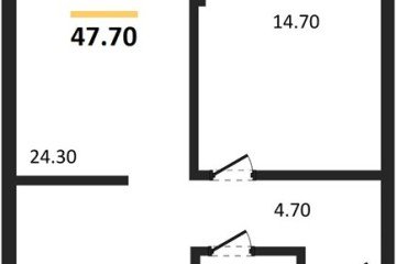 Фото №1: 1-комнатная квартира 47 м² - Краснодар, мкр. Прикубанский внутригородской округ, ул. Марины Цветаевой, 34