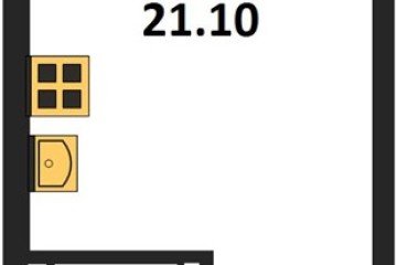 Фото №1: Студия 21 м² - Краснодар, мкр. Прикубанский внутригородской округ, ул. Марины Цветаевой, 34