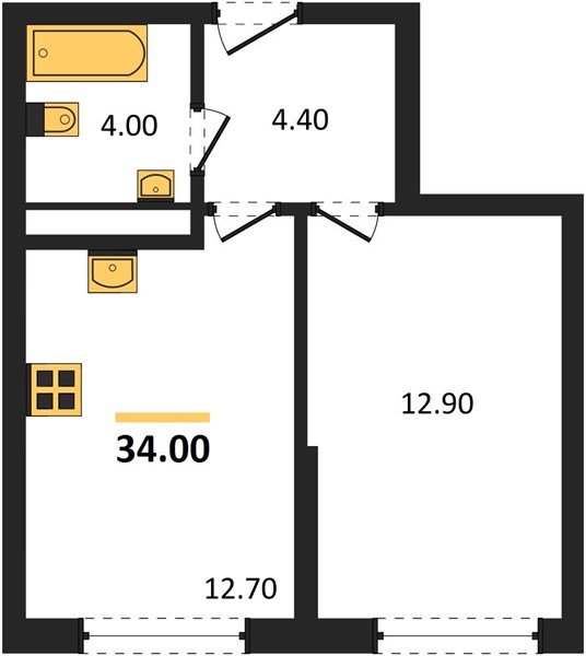 Фото №1: 1-комнатная квартира 34 м² - Краснодар, Догма Парк, мкр. Прикубанский внутригородской округ, ул. Марины Цветаевой, 34