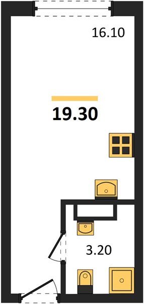 Фото №1: Студия 19 м² - Краснодар, Догма Парк, мкр. Прикубанский внутригородской округ, ул. Марины Цветаевой, 34