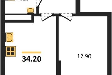 Фото №1: 1-комнатная квартира 34 м² - Краснодар, мкр. Прикубанский внутригородской округ, ул. Марины Цветаевой, 34