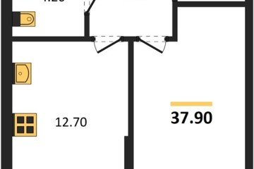 Фото №1: 1-комнатная квартира 37 м² - Краснодар, мкр. Прикубанский внутригородской округ, ул. Марины Цветаевой, 34