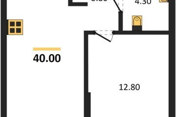 Фото №1: 1-комнатная квартира 40 м² - Краснодар, мкр. Прикубанский внутригородской округ, ул. Марины Цветаевой, 34