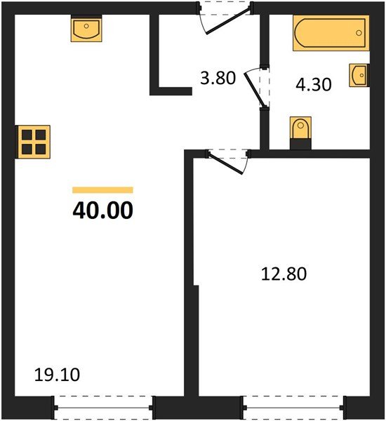 Фото №1: 1-комнатная квартира 40 м² - Краснодар, Догма Парк, мкр. Прикубанский внутригородской округ, ул. Марины Цветаевой, 34