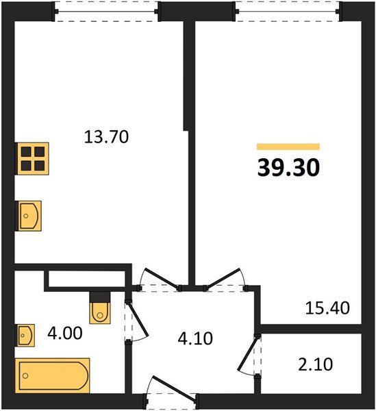 Фото №1: 1-комнатная квартира 39 м² - Краснодар, Догма Парк, мкр. Прикубанский внутригородской округ, ул. Марины Цветаевой, 34