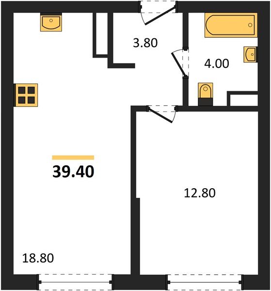 Фото №1: 1-комнатная квартира 39 м² - Краснодар, Догма Парк, мкр. Прикубанский внутригородской округ, ул. Марины Цветаевой, 34