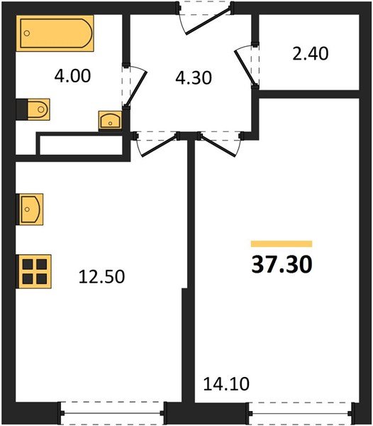Фото №1: 1-комнатная квартира 37 м² - Краснодар, Догма Парк, мкр. Прикубанский внутригородской округ, ул. Марины Цветаевой, 34