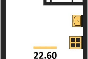 Фото №1: Студия 22 м² - Краснодар, мкр. Прикубанский внутригородской округ, ул. Марины Цветаевой, 34