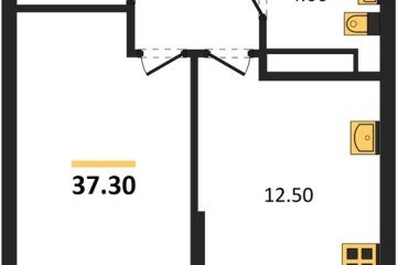 Фото №1: 1-комнатная квартира 37 м² - Краснодар, мкр. Прикубанский внутригородской округ, ул. Марины Цветаевой, 34
