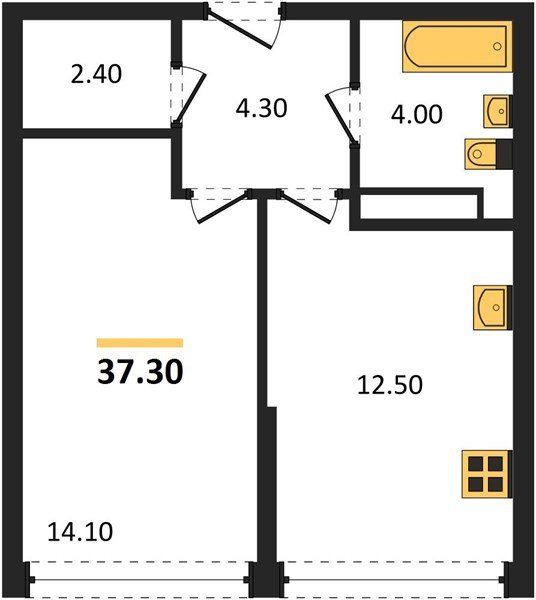 Фото №1: 1-комнатная квартира 37 м² - Краснодар, Догма Парк, мкр. Прикубанский внутригородской округ, ул. Марины Цветаевой, 34