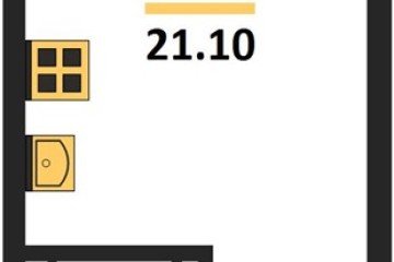 Фото №1: Студия 21 м² - Краснодар, мкр. Прикубанский внутригородской округ, ул. Марины Цветаевой, 34