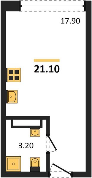 Фото №1: Студия 21 м² - Краснодар, Догма Парк, мкр. Прикубанский внутригородской округ, ул. Марины Цветаевой, 34