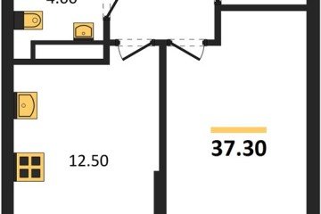 Фото №1: 1-комнатная квартира 37 м² - Краснодар, мкр. Прикубанский внутригородской округ, ул. Марины Цветаевой, 34