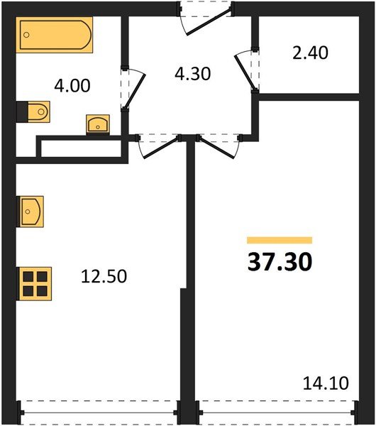 Фото №1: 1-комнатная квартира 37 м² - Краснодар, Догма Парк, мкр. Прикубанский внутригородской округ, ул. Марины Цветаевой, 34
