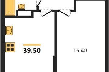 Фото №1: 1-комнатная квартира 39 м² - Краснодар, мкр. Догма Парк, ул. Марины Цветаевой, 33