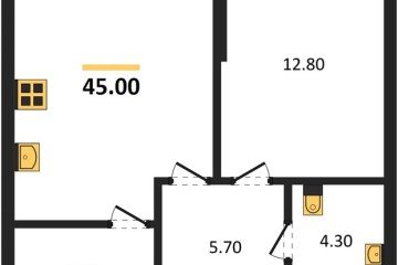 Фото №1: 1-комнатная квартира 45 м² - Краснодар, мкр. Догма Парк, ул. Марины Цветаевой, 33