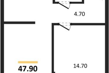 Фото №1: 1-комнатная квартира 47 м² - Краснодар, мкр. Догма Парк, ул. Марины Цветаевой, 33