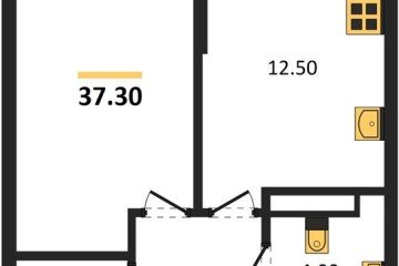 Фото №1: 1-комнатная квартира 37 м² - Краснодар, мкр. Догма Парк, ул. Марины Цветаевой, 33