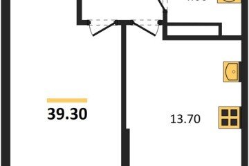 Фото №1: 1-комнатная квартира 39 м² - Краснодар, мкр. Догма Парк, ул. Марины Цветаевой, 33
