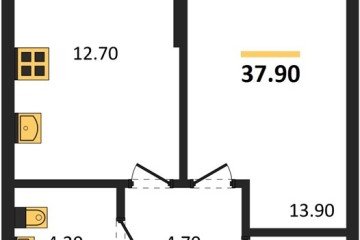 Фото №1: 1-комнатная квартира 37 м² - Краснодар, мкр. Прикубанский внутригородской округ, ул. Марины Цветаевой, 35