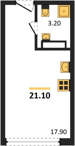 Фото №1: Студия 21 м² - Краснодар, Догма Парк, мкр. Прикубанский внутригородской округ, ул. Марины Цветаевой, 35