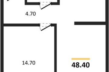 Фото №1: 1-комнатная квартира 48 м² - Краснодар, мкр. Прикубанский внутригородской округ, ул. Марины Цветаевой, 35