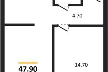 Фото №1: 1-комнатная квартира 47 м² - Краснодар, мкр. Прикубанский внутригородской округ, ул. Марины Цветаевой, 35