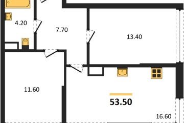 Фото №1: 2-комнатная квартира 53 м² - Краснодар, мкр. Прикубанский внутригородской округ, ул. Марины Цветаевой, 35