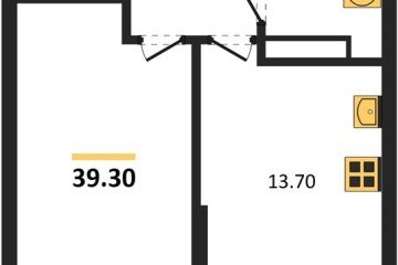 Фото №1: 1-комнатная квартира 39 м² - Краснодар, мкр. Прикубанский внутригородской округ, ул. Марины Цветаевой, 35