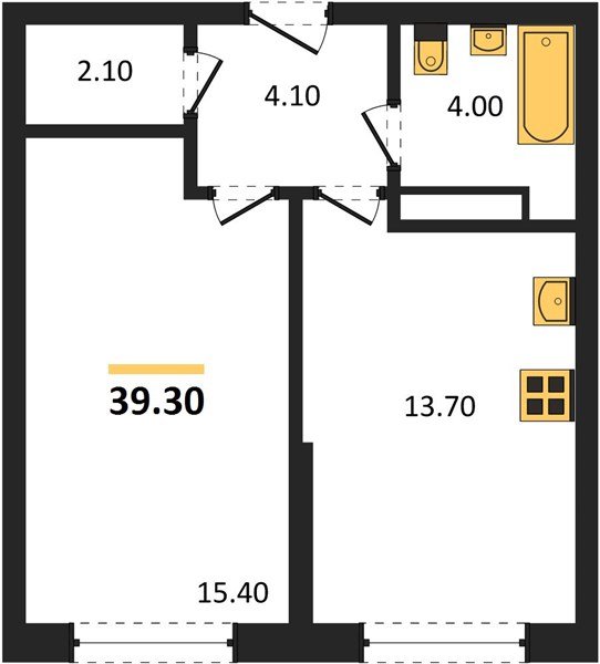 Фото №1: 1-комнатная квартира 39 м² - Краснодар, Догма Парк, мкр. Прикубанский внутригородской округ, ул. Марины Цветаевой, 35