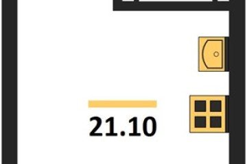 Фото №1: Студия 21 м² - Краснодар, мкр. Догма Парк, ул. Марины Цветаевой, 36