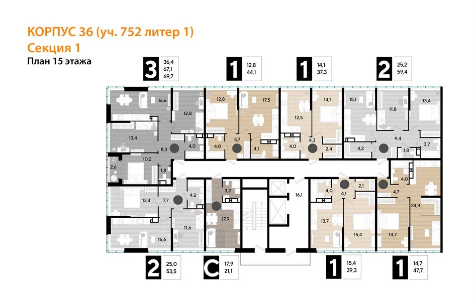 Фото №8: Студия 21 м² - Краснодар, Прикубанский внутригородской округ, мкр. Догма Парк, ул. Марины Цветаевой, 36