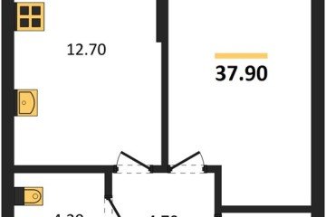Фото №1: 1-комнатная квартира 37 м² - Краснодар, мкр. Догма Парк, ул. Марины Цветаевой, 36