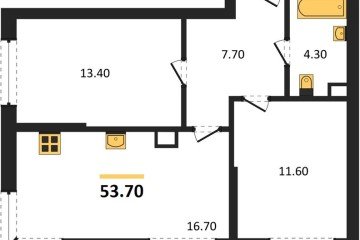 Фото №1: 2-комнатная квартира 53 м² - Краснодар, мкр. Догма Парк, ул. Марины Цветаевой, 36